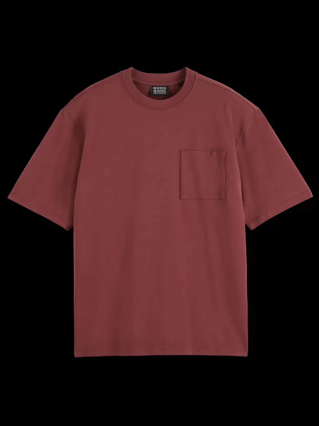 3 crosses loose fit chest pocket t-shirt-Scotch & Soda Best