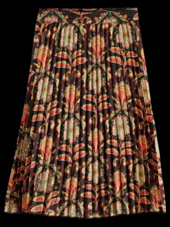 ALLOVER PRINTED PLEATED MIDI SKIRT-Scotch & Soda Discount