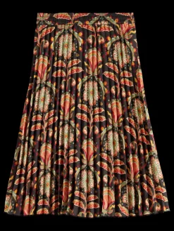 ALLOVER PRINTED PLEATED MIDI SKIRT-Scotch & Soda Discount