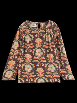 ALLOVER PRINTED VISCOSE TOP-Scotch & Soda Best