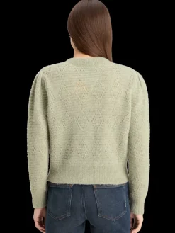 BOUCL CREW NECK CARDIGAN-Scotch & Soda Clearance