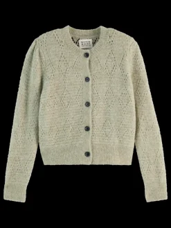 BOUCL CREW NECK CARDIGAN-Scotch & Soda Clearance