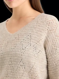 BOUCL V-NECK RELAXED PULLOVER-Scotch & Soda Online