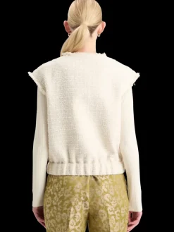 BOUCLE TWEED COLLARLESS GILET-Scotch & Soda Hot