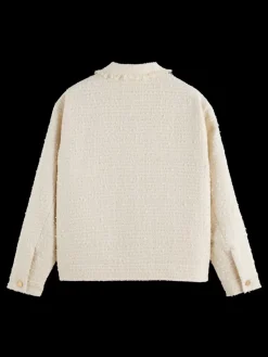 BOUCLE TWEED TRUCKER JACKET-Scotch & Soda Clearance