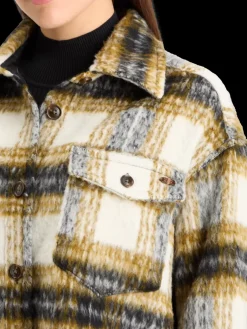 BRUSHED CHECK WOOL MIX SHIRT JACKET-Scotch & Soda Discount