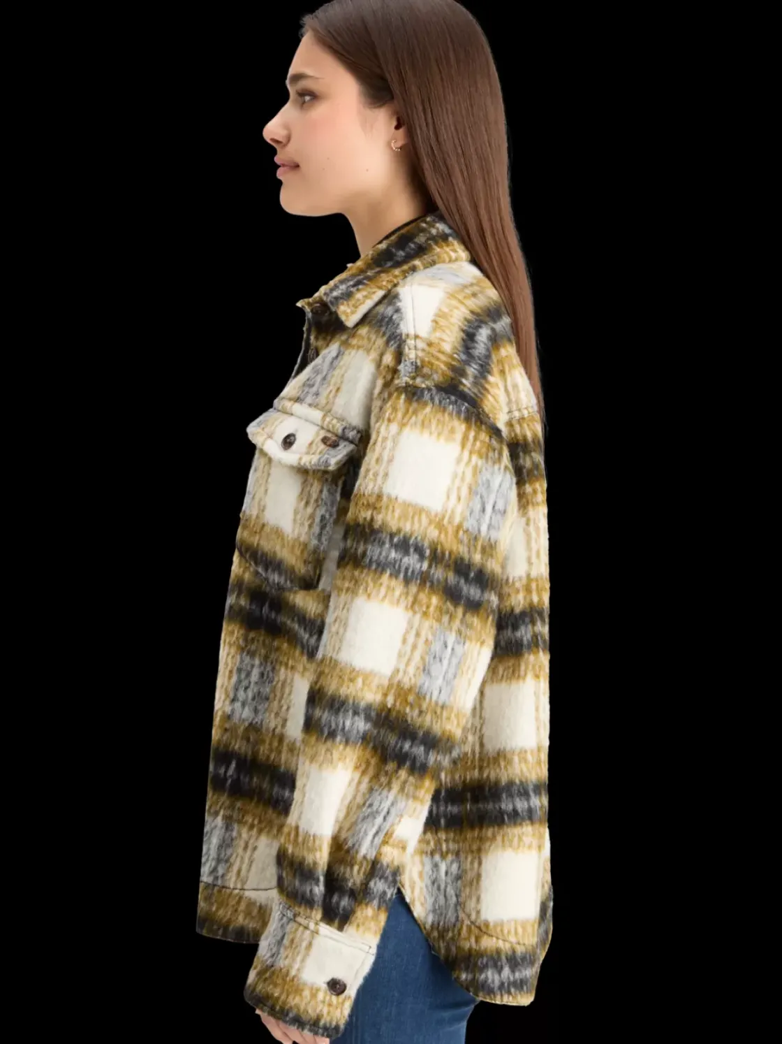 BRUSHED CHECK WOOL MIX SHIRT JACKET-Scotch & Soda Discount