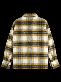 BRUSHED CHECK WOOL MIX SHIRT JACKET-Scotch & Soda Discount