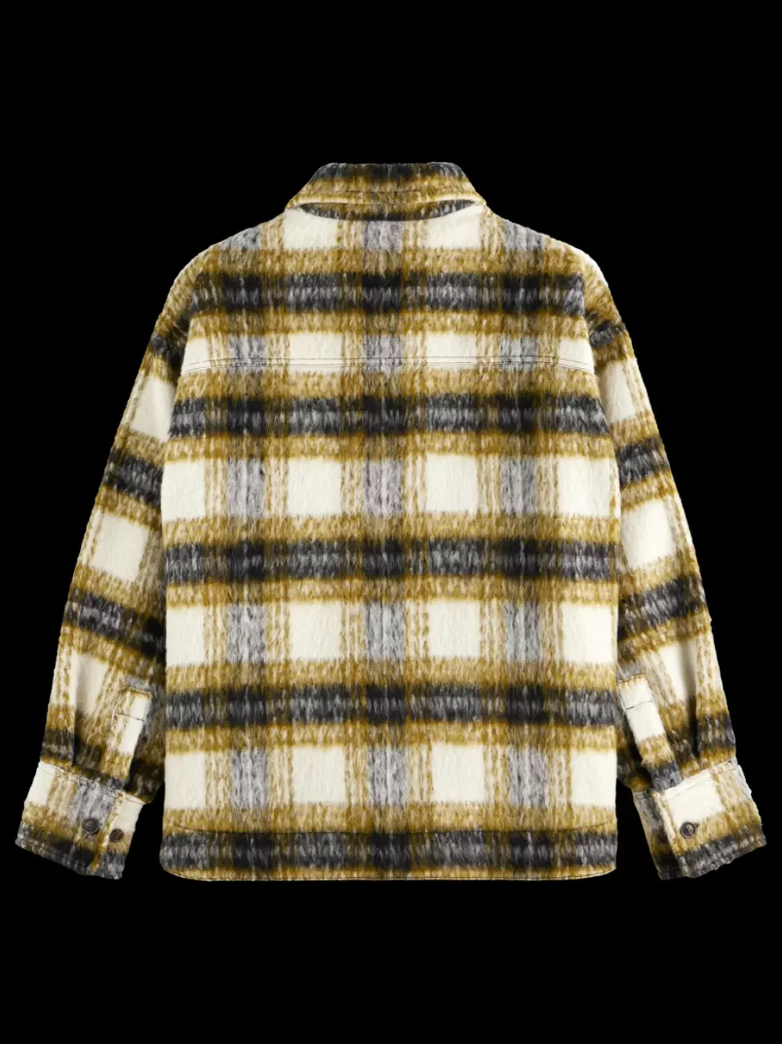 BRUSHED CHECK WOOL MIX SHIRT JACKET-Scotch & Soda Discount