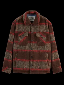 BRUSHED WOOL BLEND OVERSHIRT-Scotch & Soda Fashion