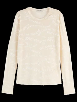 BURN OUT AOP LONG SLEEVE T-SHIRT-Scotch & Soda Discount