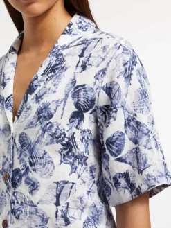 CAMP SHIRT IN LINEN-Scotch & Soda New