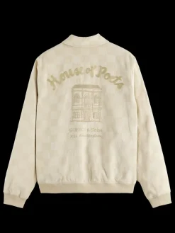 Check-patterned corduroy college jacket-Scotch & Soda Online