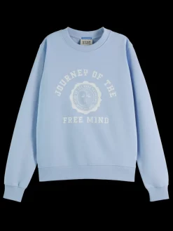 Chest artwork regular fit sweatshirt-Scotch & Soda Sale