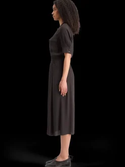 CREPE MIDI DRESS WITH CHEST POCKETS-Scotch & Soda Sale