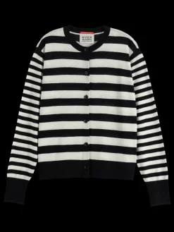 CREW NECK RELAXED CARDIGAN-Scotch & Soda Best