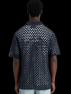 Crochet knitted polo short sleeve-Scotch & Soda Sale