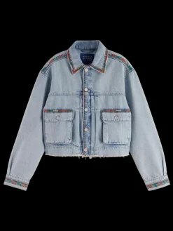 CROPPED DENIM JACKET - SEA STAR-Scotch & Soda Discount