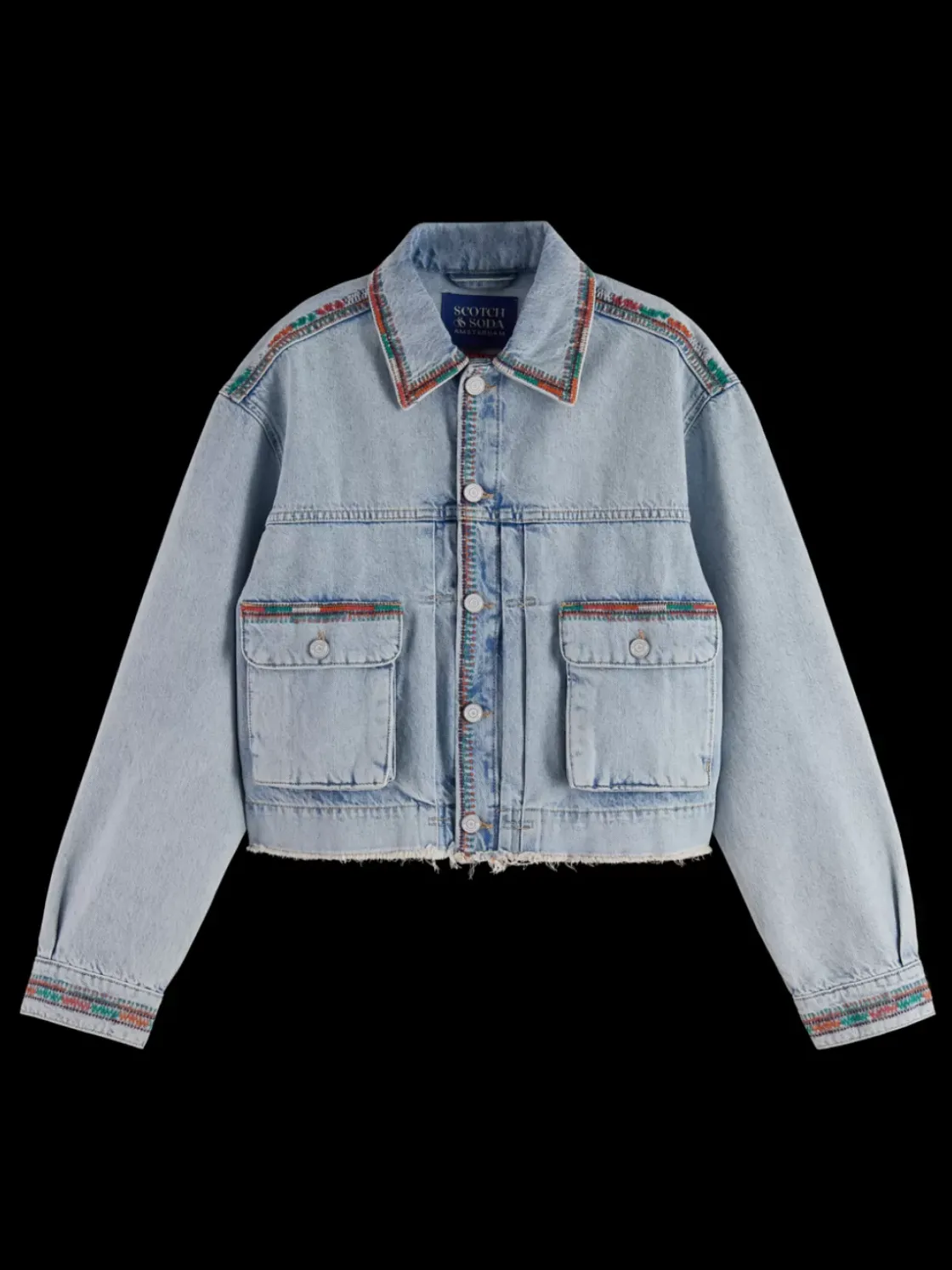 CROPPED DENIM JACKET - SEA STAR-Scotch & Soda Discount