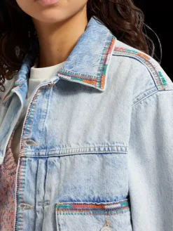 CROPPED DENIM JACKET - SEA STAR-Scotch & Soda Discount