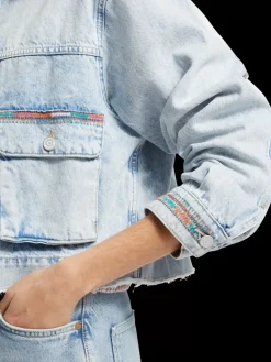 CROPPED DENIM JACKET - SEA STAR-Scotch & Soda Discount