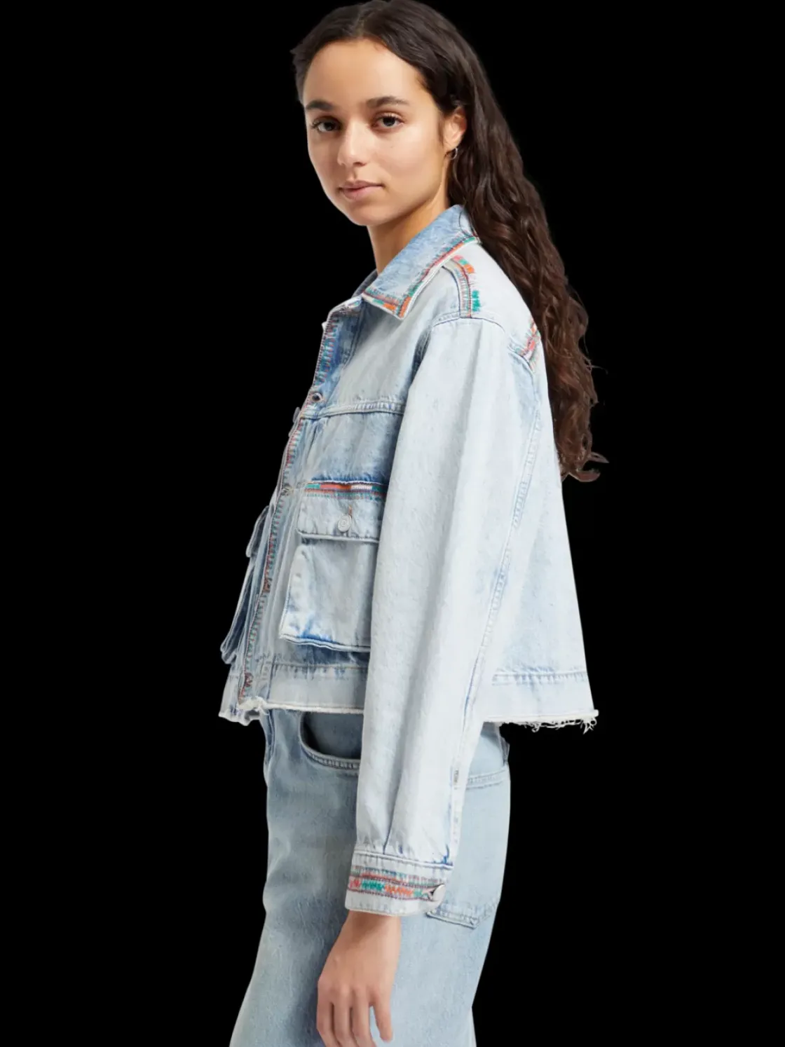CROPPED DENIM JACKET - SEA STAR-Scotch & Soda Discount