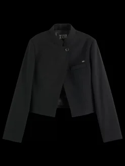 CROPPED TAILORED GABARDINE BLAZER-Scotch & Soda Sale