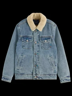 DENIM WORKWEAR JACKET WITH TEDDY LINING-Scotch & Soda Best