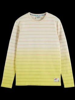 Dip dye striped ls t-shirt-Scotch & Soda New