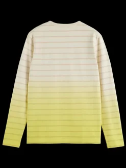 Dip dye striped ls t-shirt-Scotch & Soda New