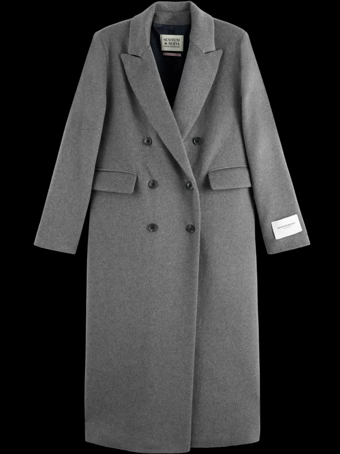 DOUBLE BREASTED TAILORED WOOL BLEND COAT-Scotch & Soda Hot