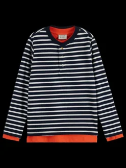 DOUBLE LAYERED LONG-SLEEVED T-SHIRT-Scotch & Soda Clearance