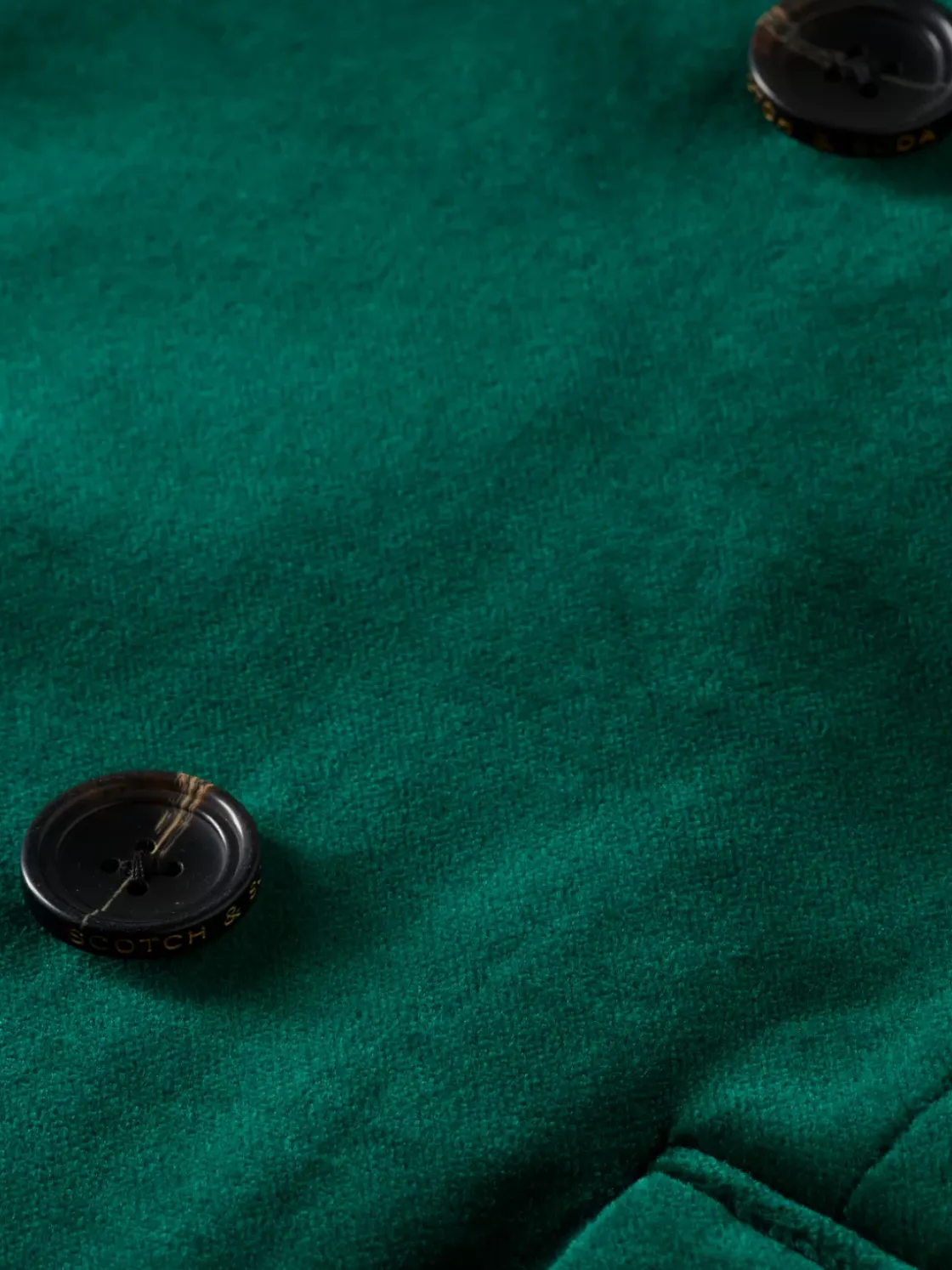 DOUBLE-BREASTED VELVET PARTY BLAZER-Scotch & Soda Fashion