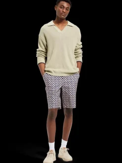 Drift- printed lightweight cotton canvas short-Scotch & Soda Outlet