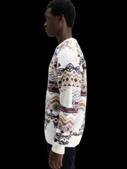 Dropped shoulder jacquard all over-Scotch & Soda New