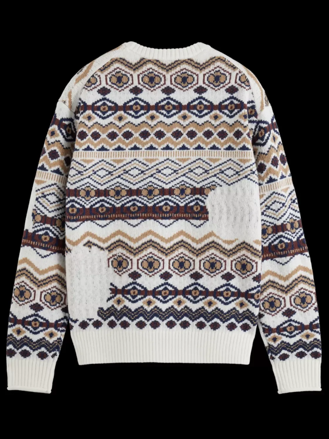 Dropped shoulder jacquard all over-Scotch & Soda New