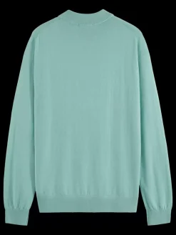 DROPPED SHOULDER MOCK NECK SWEATER-Scotch & Soda Sale