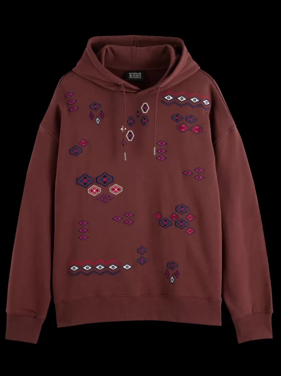 Embroidered artwork hoodie-Scotch & Soda Sale
