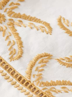 EMBROIDERED LINEN CROP TOP-Scotch & Soda Fashion