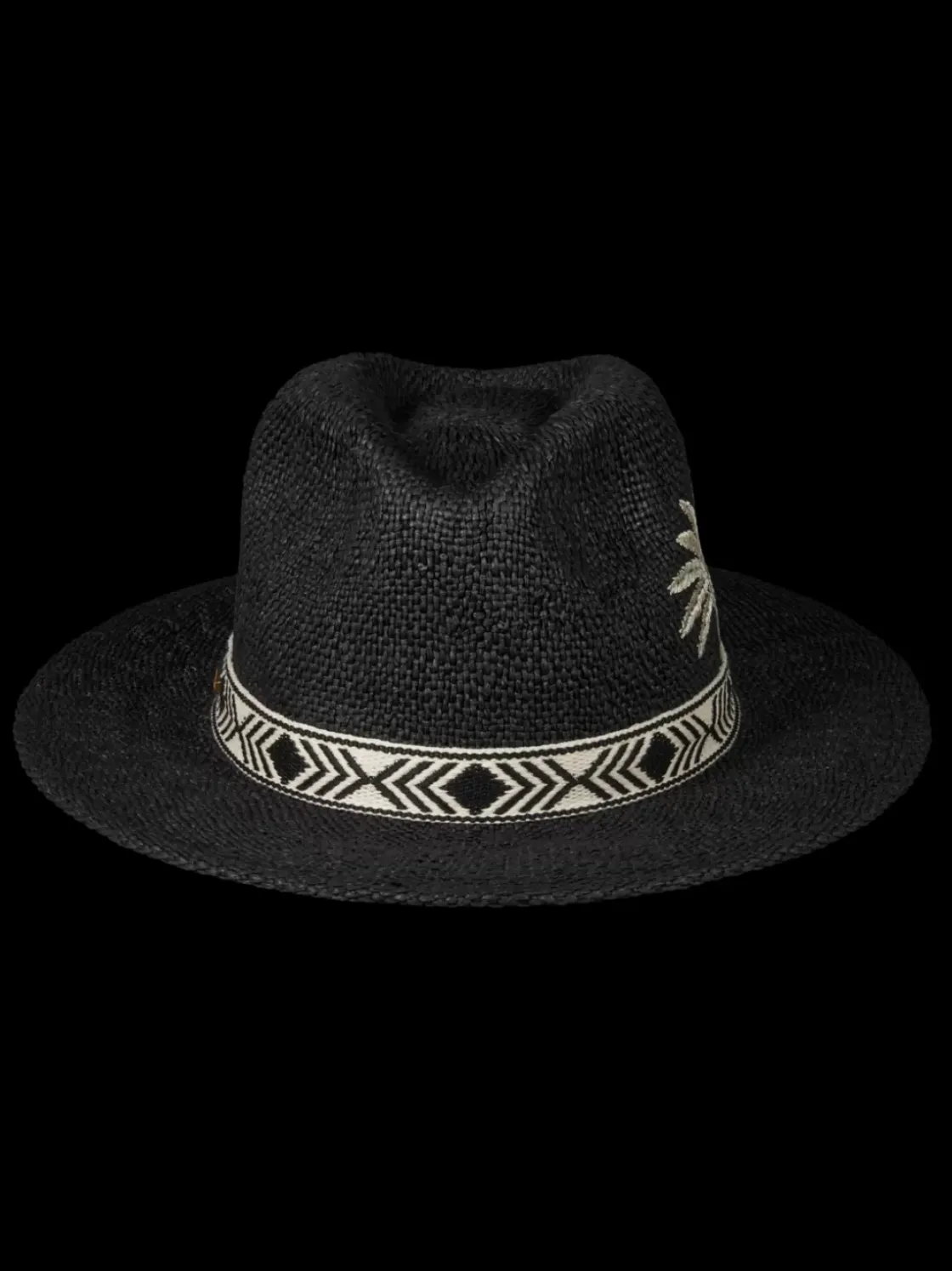 Embroidered straw panama hat-Scotch & Soda Outlet