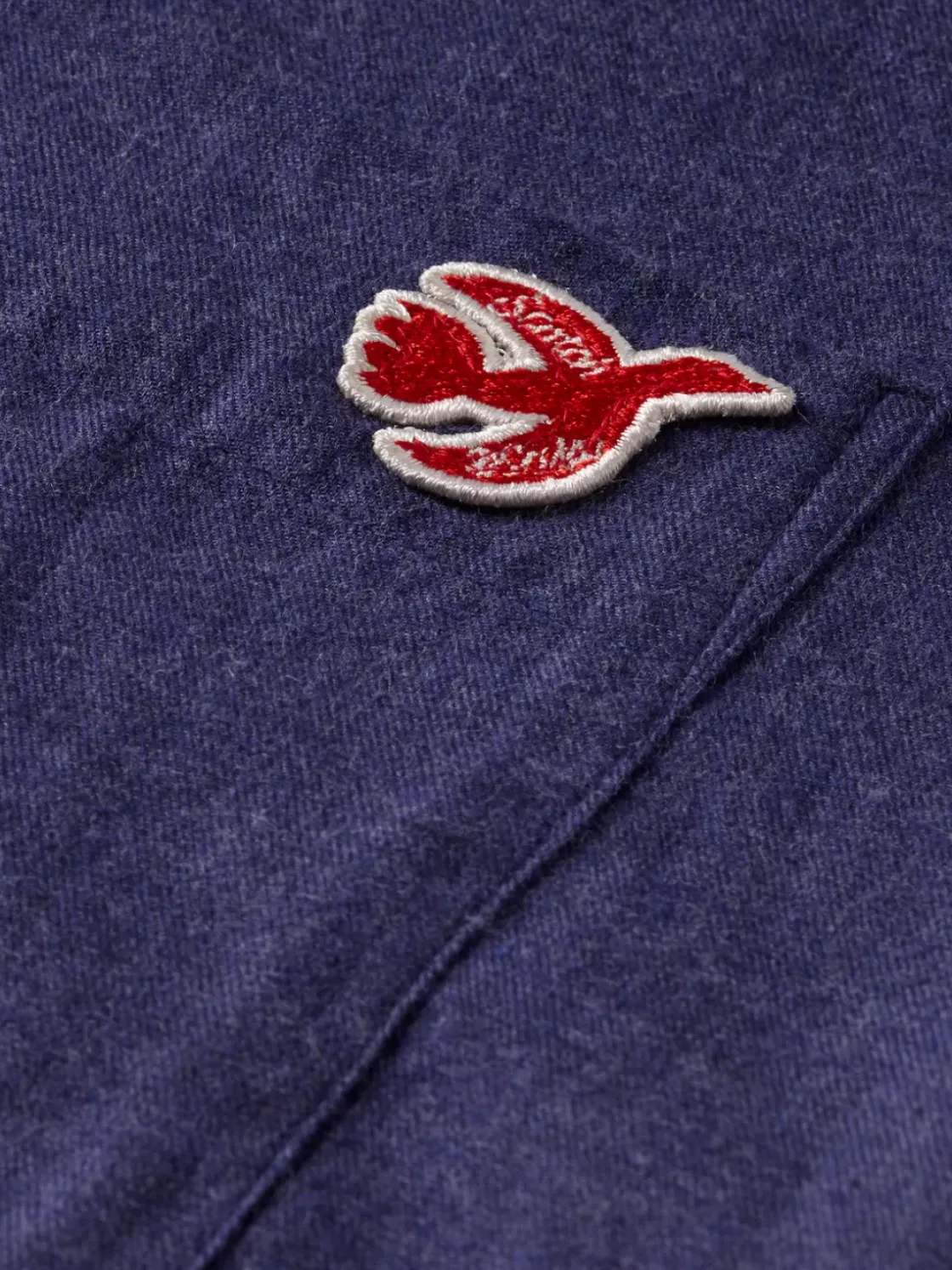 Essential - THE FREE SPIRIT PEACE BIRD MELANGE TWILL SHIRT-Scotch & Soda New