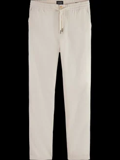 Essential - WARREN - COTTON/ LINEN TWILL JOGGER-Scotch & Soda Online