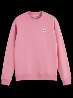 Essential badge crew sweat-Scotch & Soda New