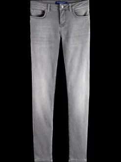 Essential bohemienne mid rise skinny jeans - grey roots-Scotch & Soda Online