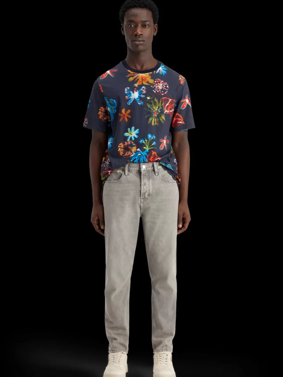 Essential DEAN LOOSE TAPERED JEANS GREY ROAD-Scotch & Soda Fashion