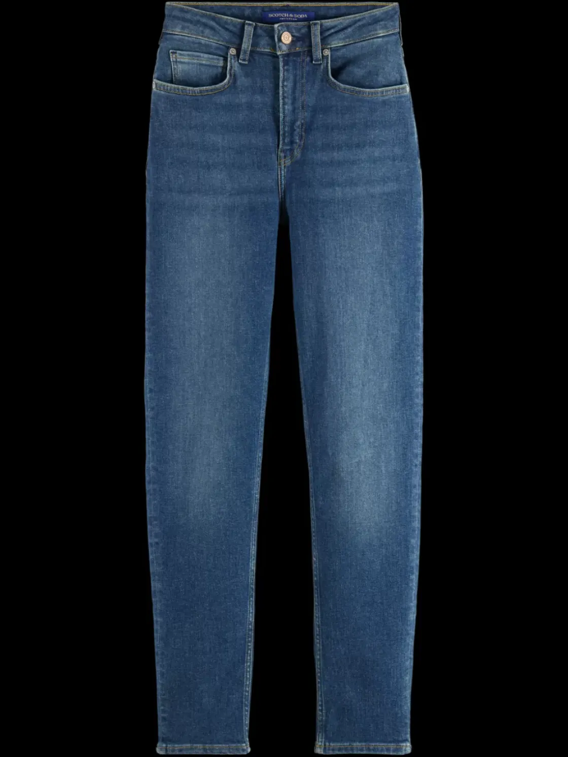 Essential HIGH FIVE SUPER STRETCH SLIM JEANS - CLASSIC BLUE-Scotch & Soda Hot
