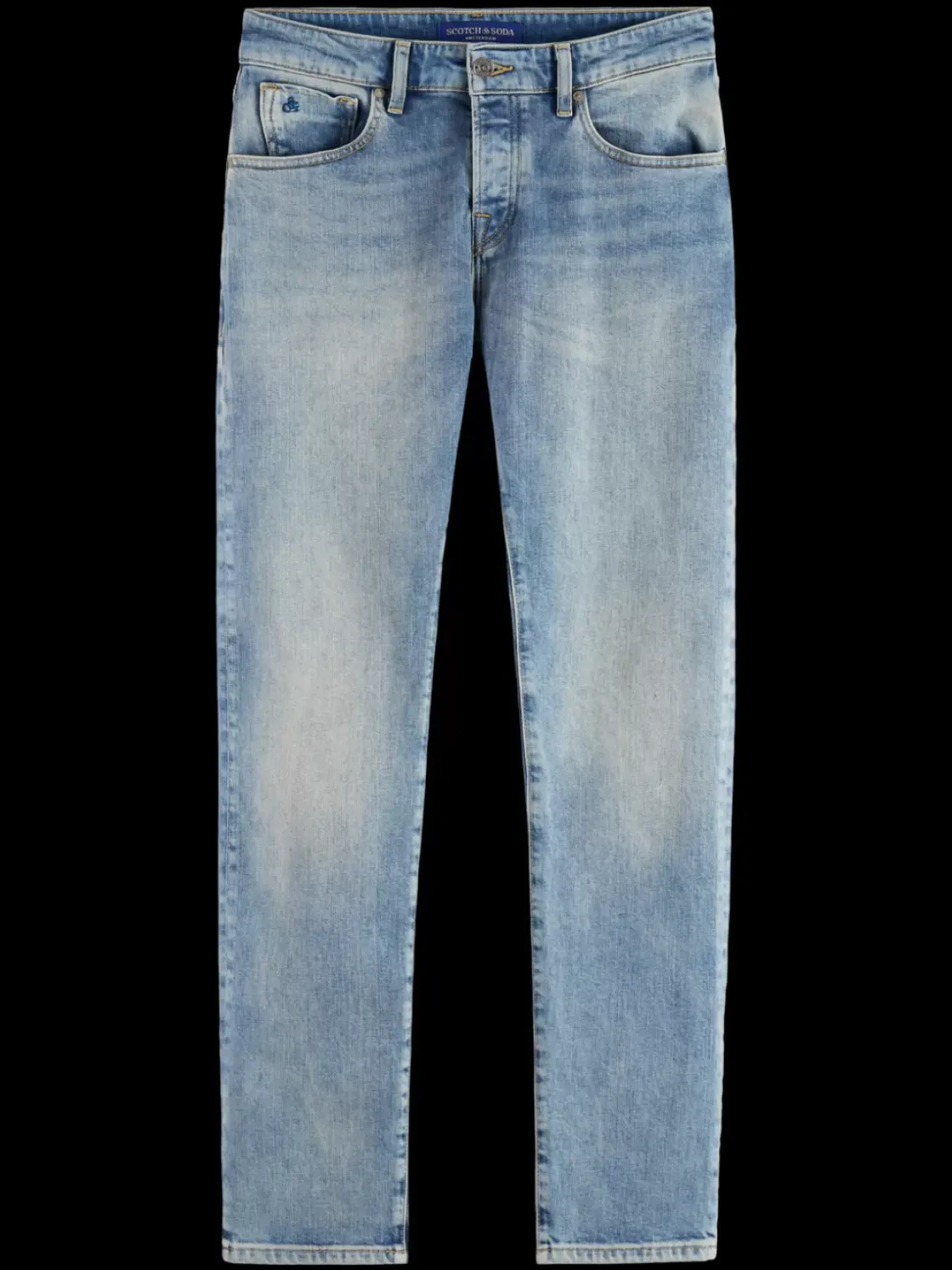 Essential RALSTON IN ORGANIC COTTON AQUA BLUE-Scotch & Soda Fashion