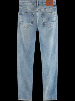 Essential RALSTON IN ORGANIC COTTON AQUA BLUE-Scotch & Soda Fashion