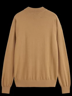 Essential Relaxed fit wool blend mock neck sweater-Scotch & Soda New