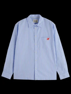 Essential The free spirit peace bird poplin shirt-Scotch & Soda Hot